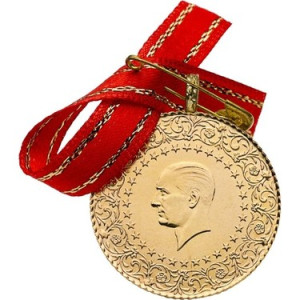 22 Ayar Eski Tarihli Ziynet Yarım 3,5 Gr